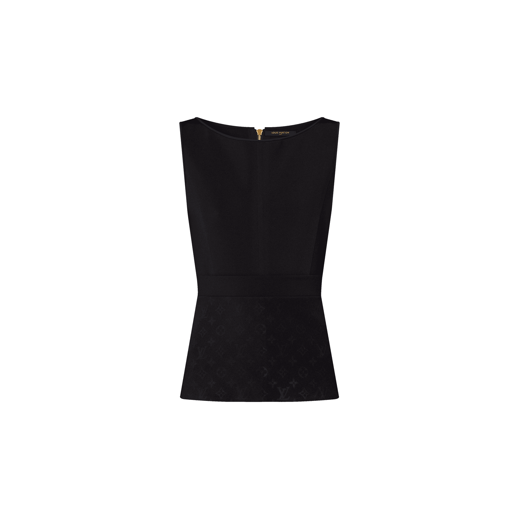 Embossed Monogram Fitted Top